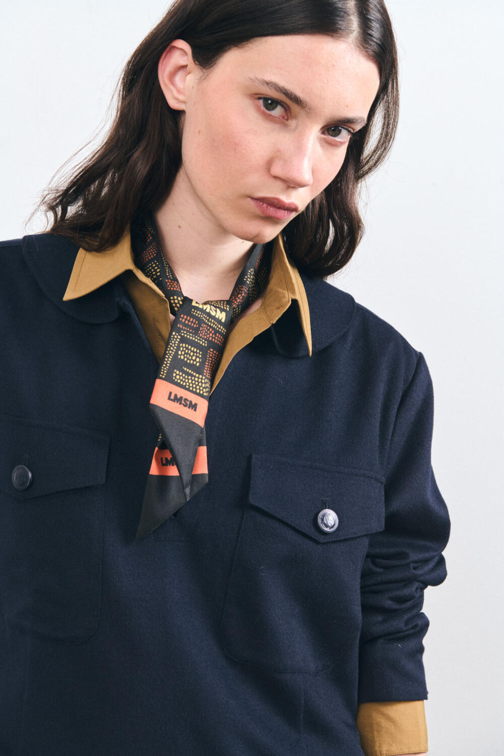 ADELAIDE - SILK SCARF - TU, BROWN
