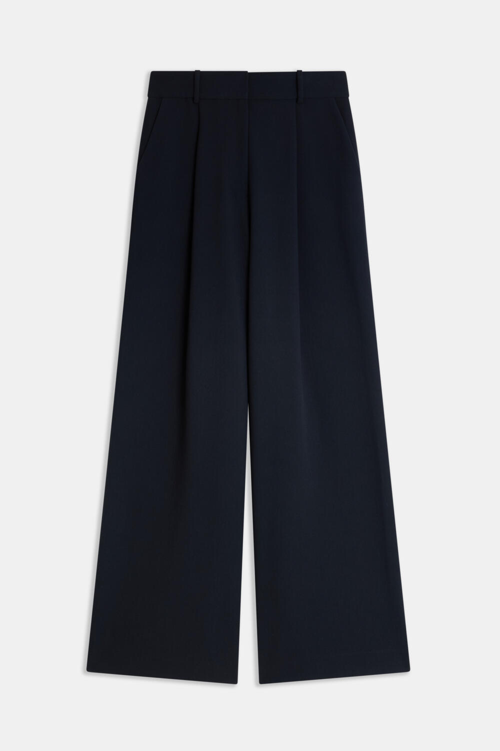 PIRETTE - PLEATED PANTS - 34, NAVY