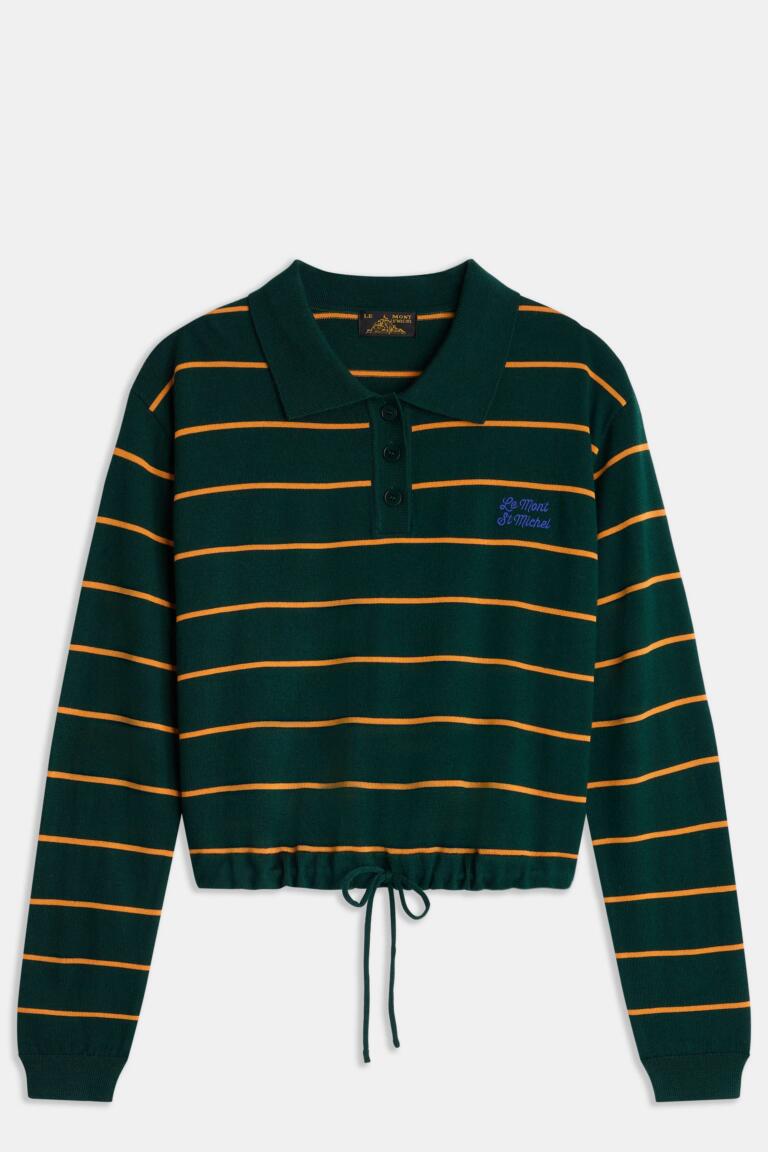 STESSY-STRIPED SWEATER - VERT