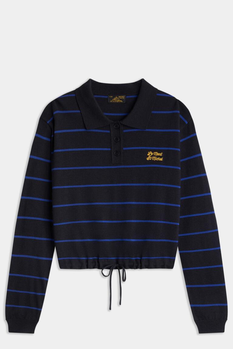 STESSY-STRIPED SWEATER - GRIS