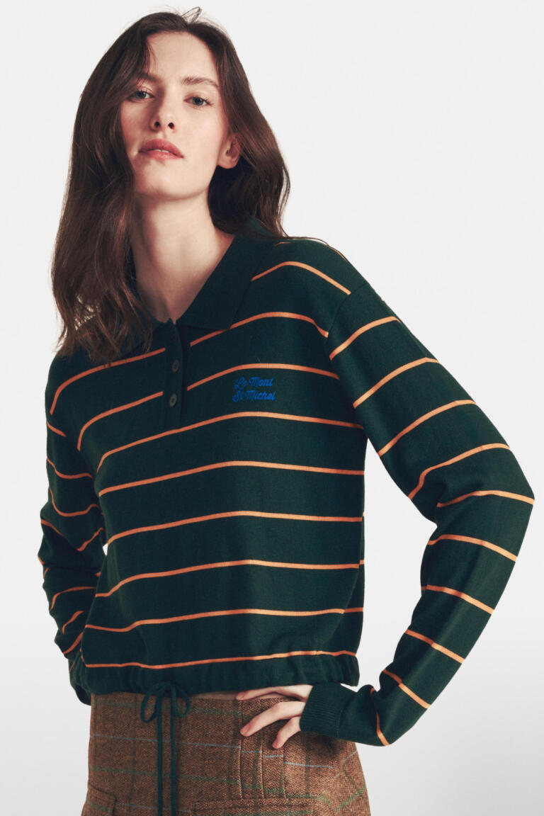 STESSY-STRIPED SWEATER - VERT, seconde vue