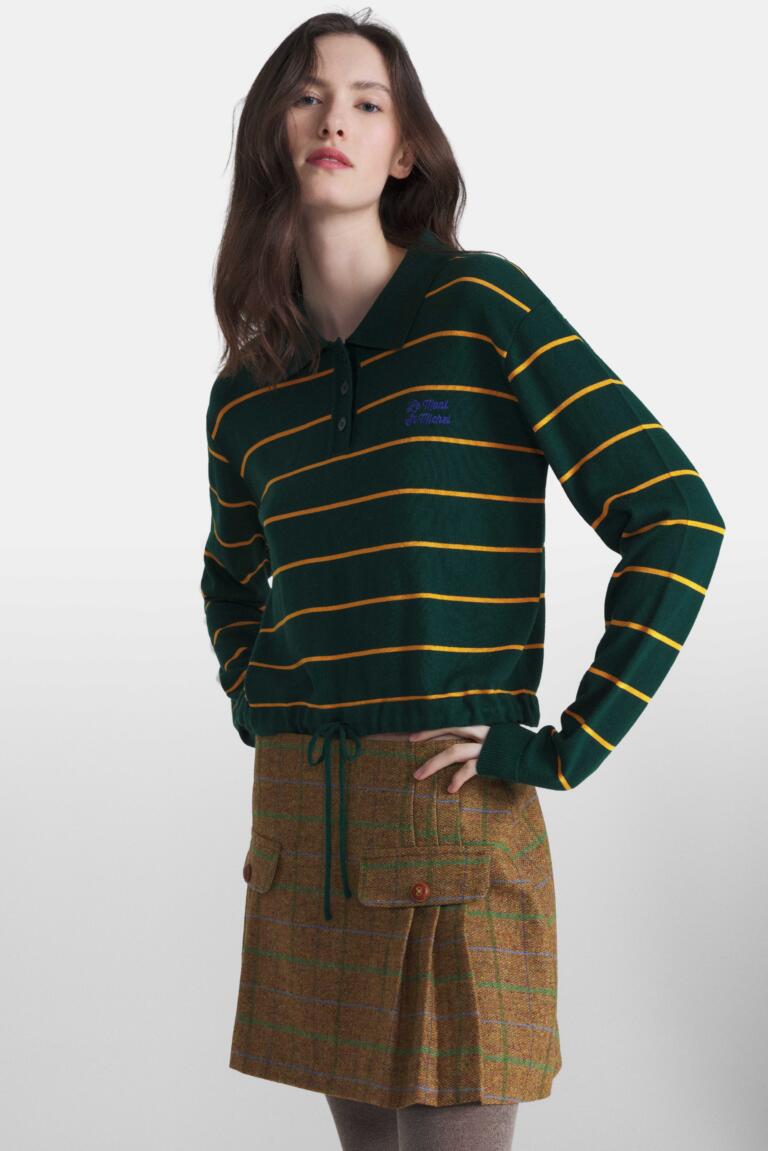 STESSY-STRIPED SWEATER - GREEN, seconde vue