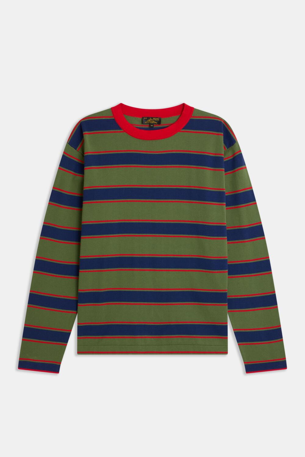 THELO - T-SHIRT À RAYURES - XS, KAKI