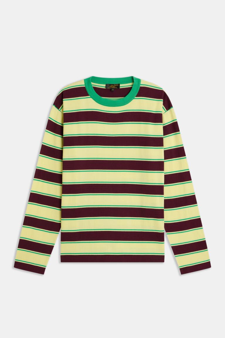 THADEO - STRIPED T-SHIRT - YELLOW