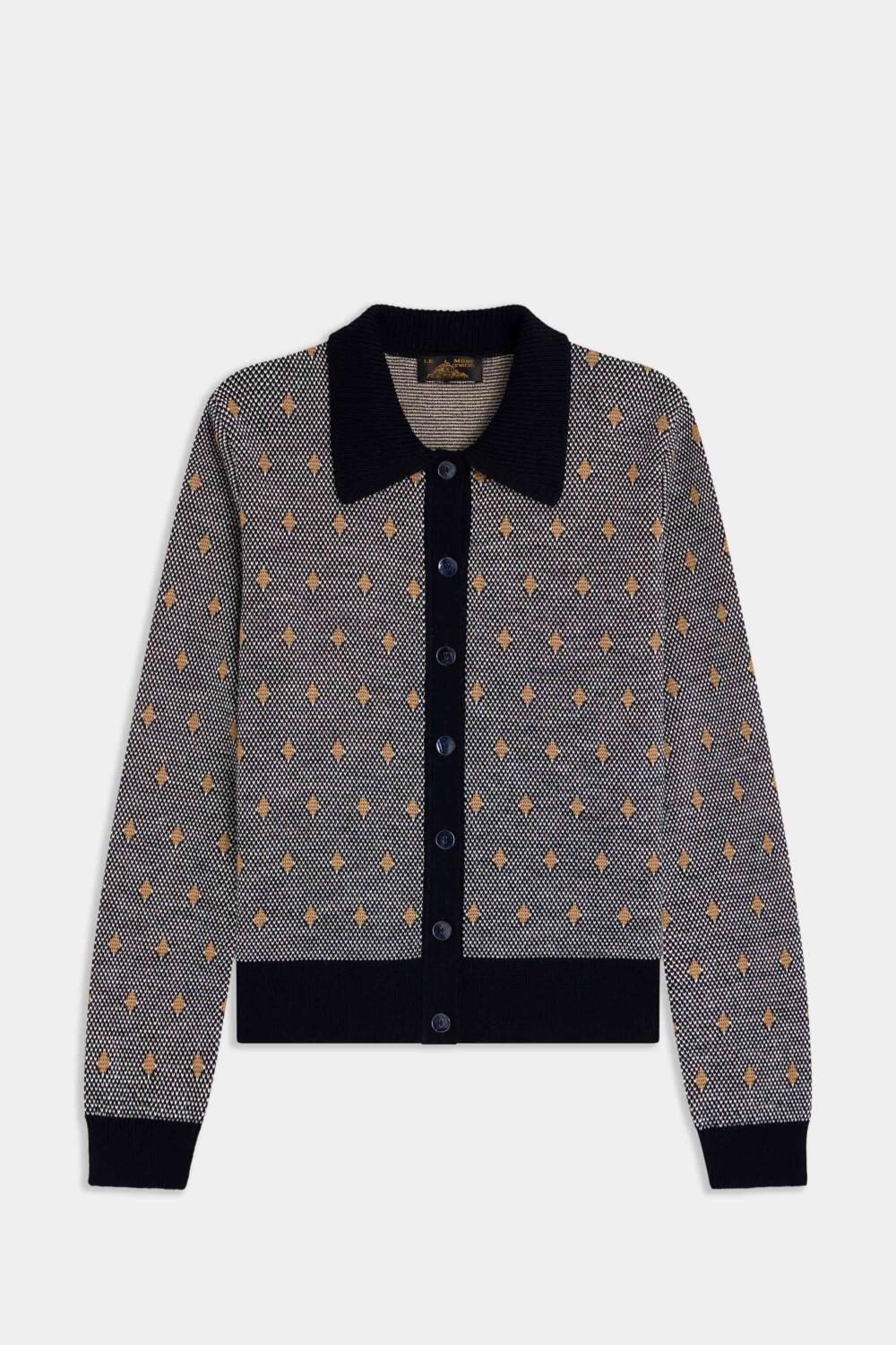 GRIVES - CARDIGAN EN JACQUARD - M, ROUGE