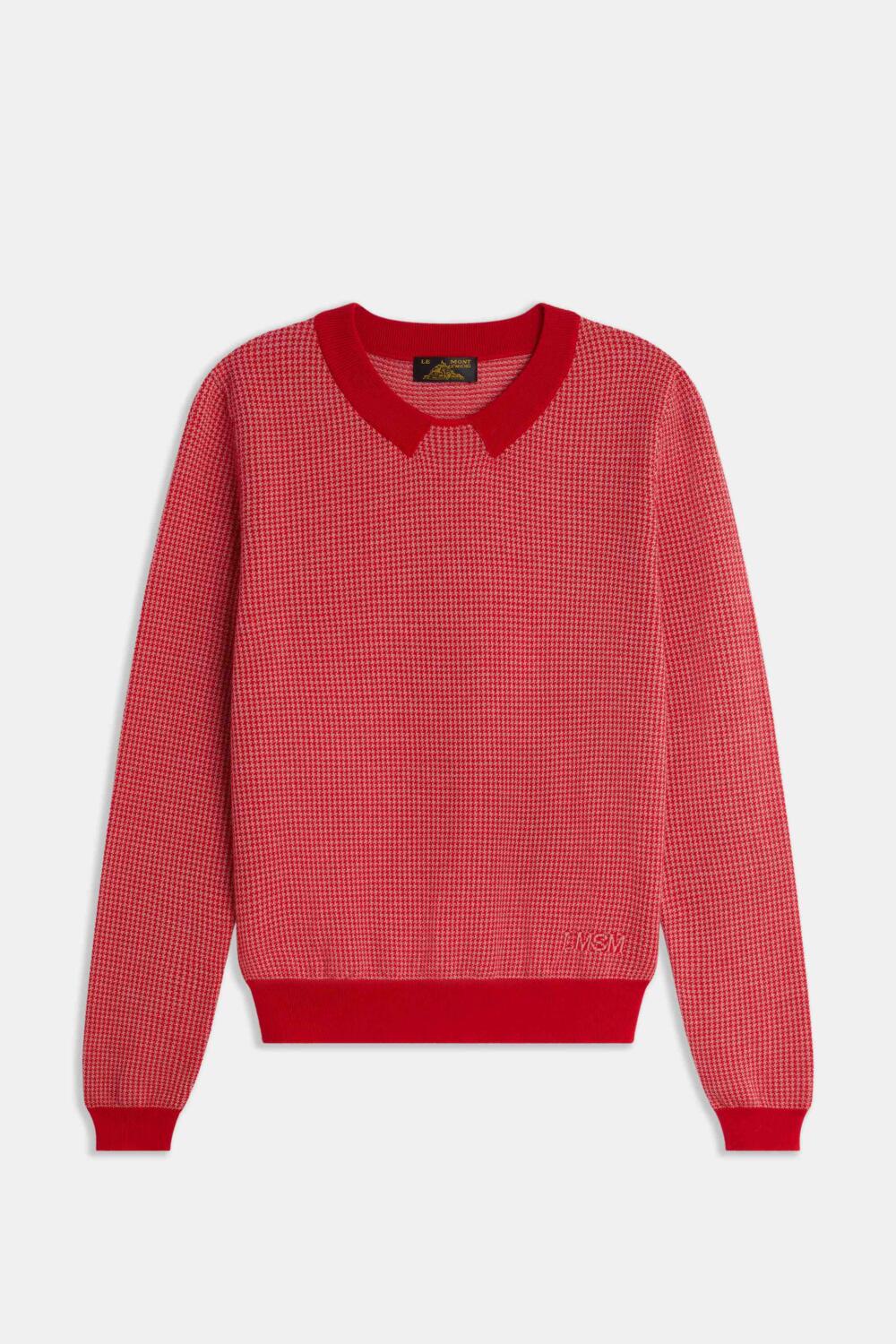SELENIA - PULL EN JACQUARD - XS, ROUGE