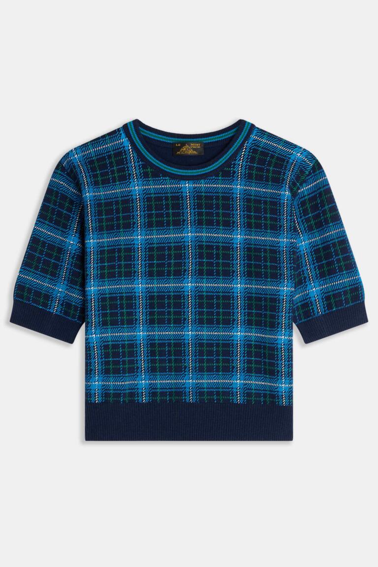 SOLEIL-PRINTED SWEATER - MARINE