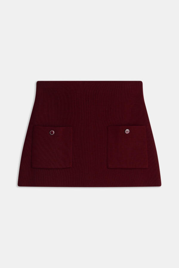 JUNIA – MINI-JUPE EN LAINE