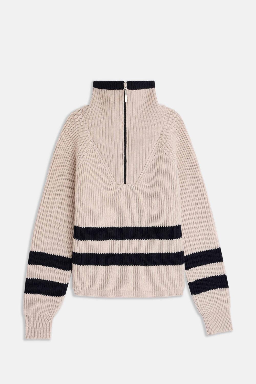 SAFIR - MERINO WOOL SWEATER - XS, BEIGE