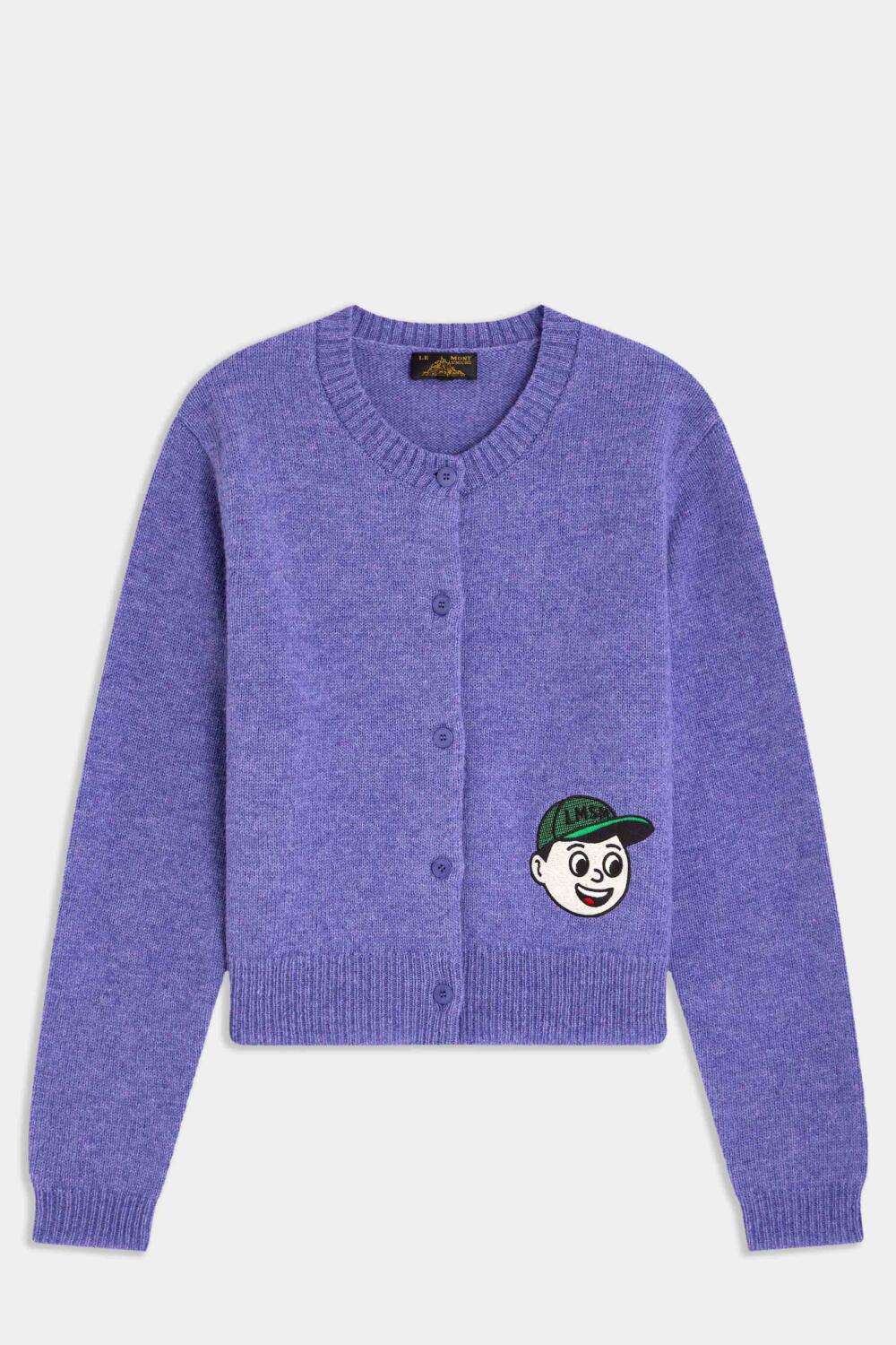 GIROZ - CARDIGAN EN LAINE - XS, VIOLET