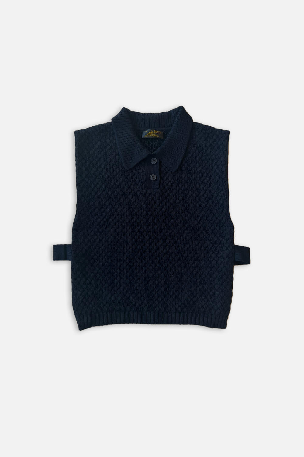 SAKO - SLEEVELESS SWEATER - XS, NAVY