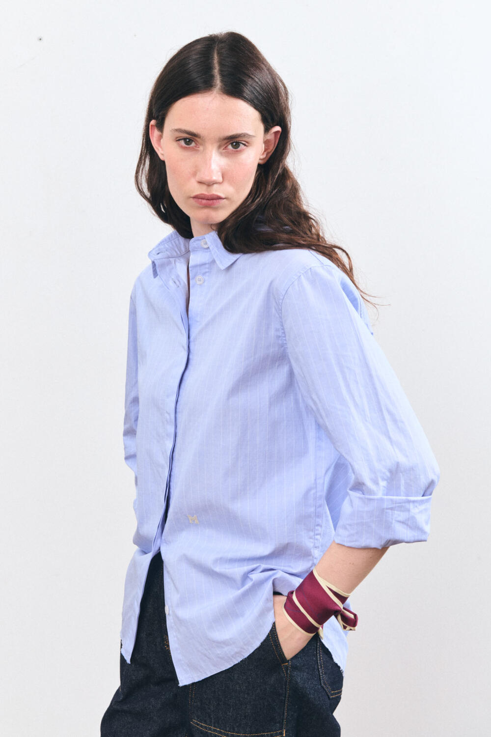 CYBELA - CHEMISE EN POPELINE - 40, CAMEL