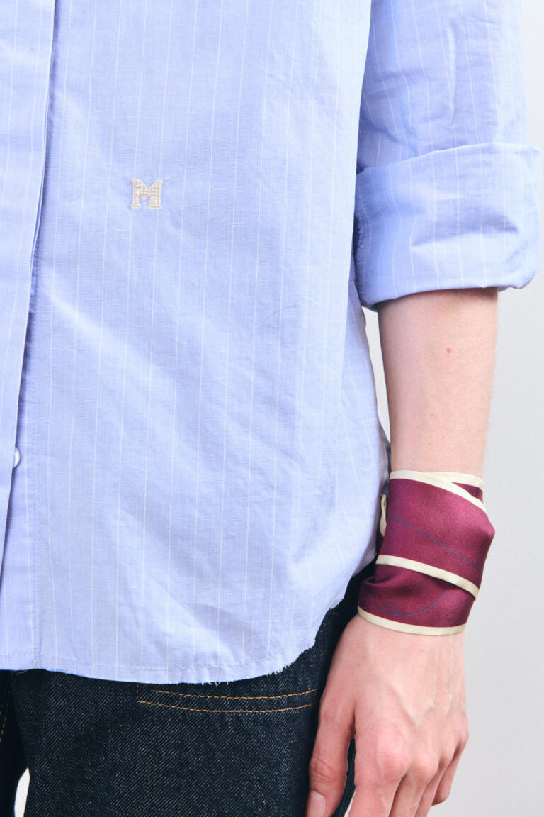 CYBELA - CHEMISE EN POPELINE - BLEU, seconde vue