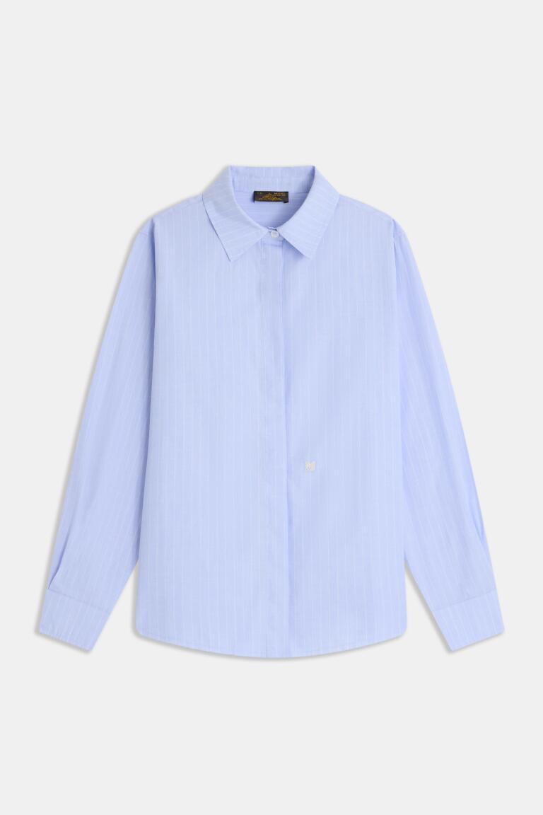 CYBELA - CHEMISE EN POPELINE - BLEU, seconde vue