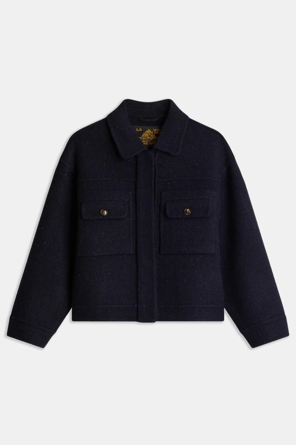VATHILDA - WOOL JACKET - 34, NAVY