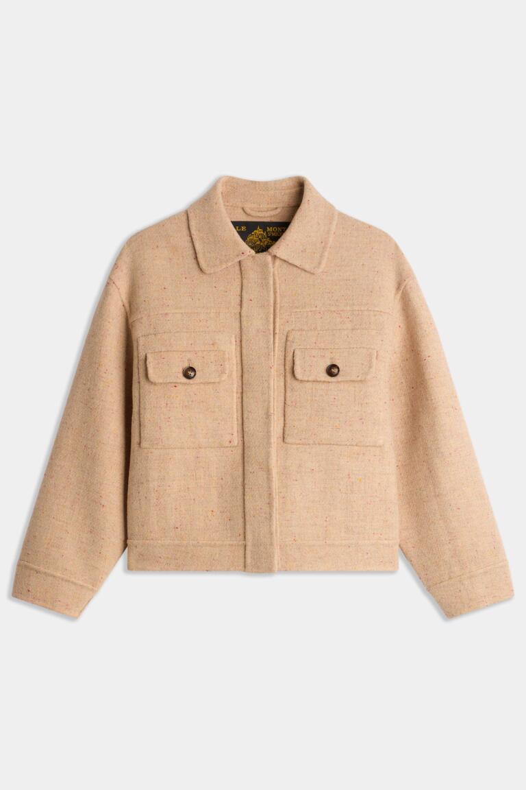 VATHILDA - VESTE EN LAINE - nude, seconde vue