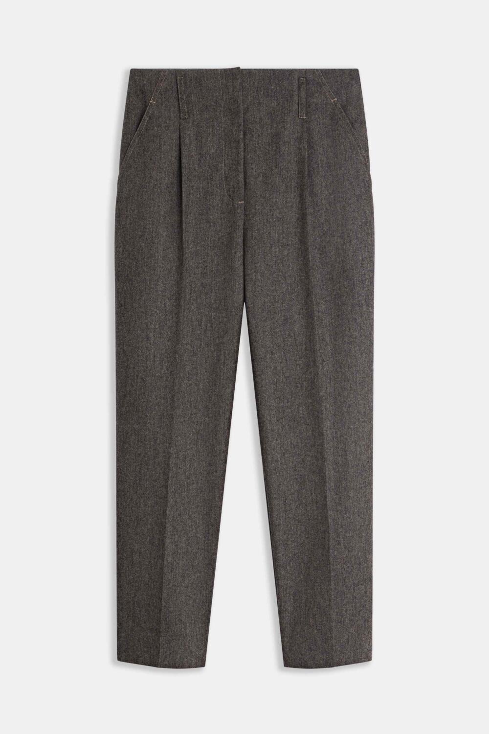 PIERRA - PANTALONS À PLIS - 36, MARRON