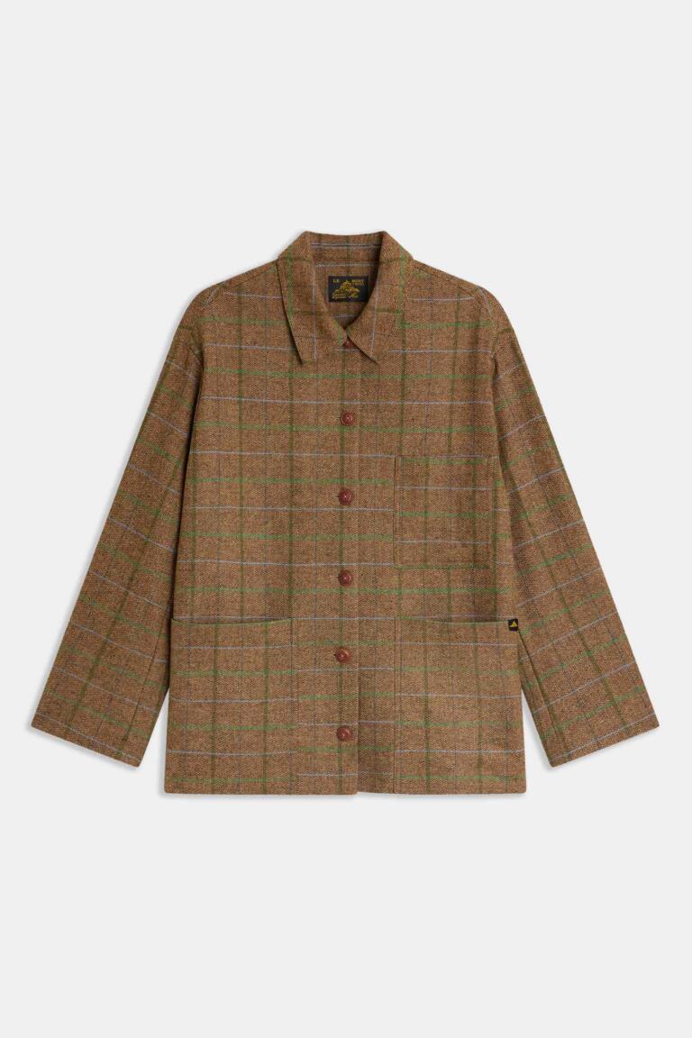 VILLAC - CHECKED JACKET - CURRY, seconde vue