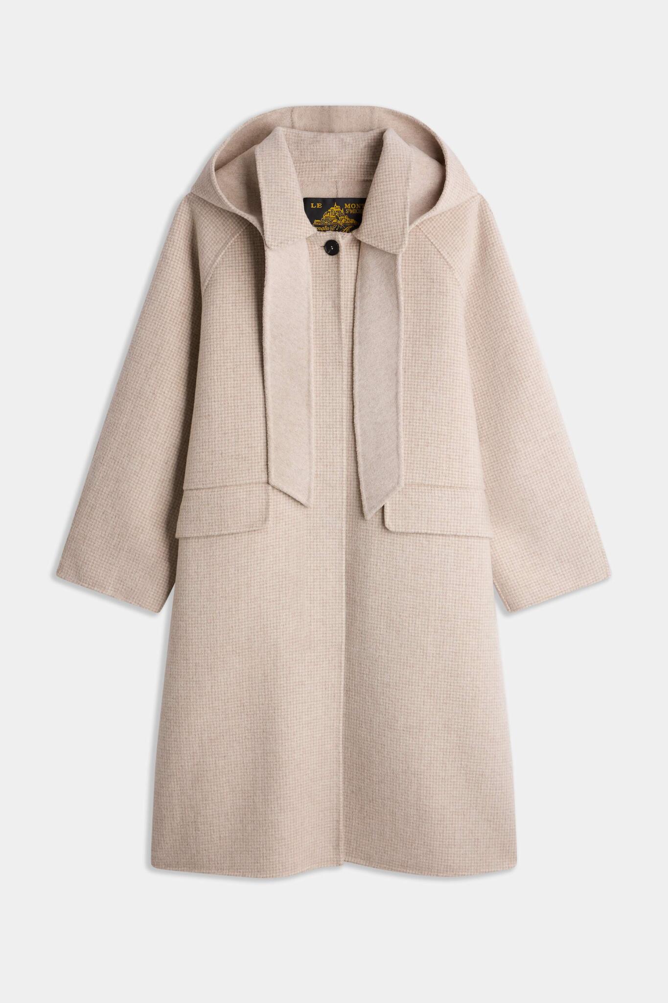 MONIKA – MANTEAU LONG À CAPUCHE