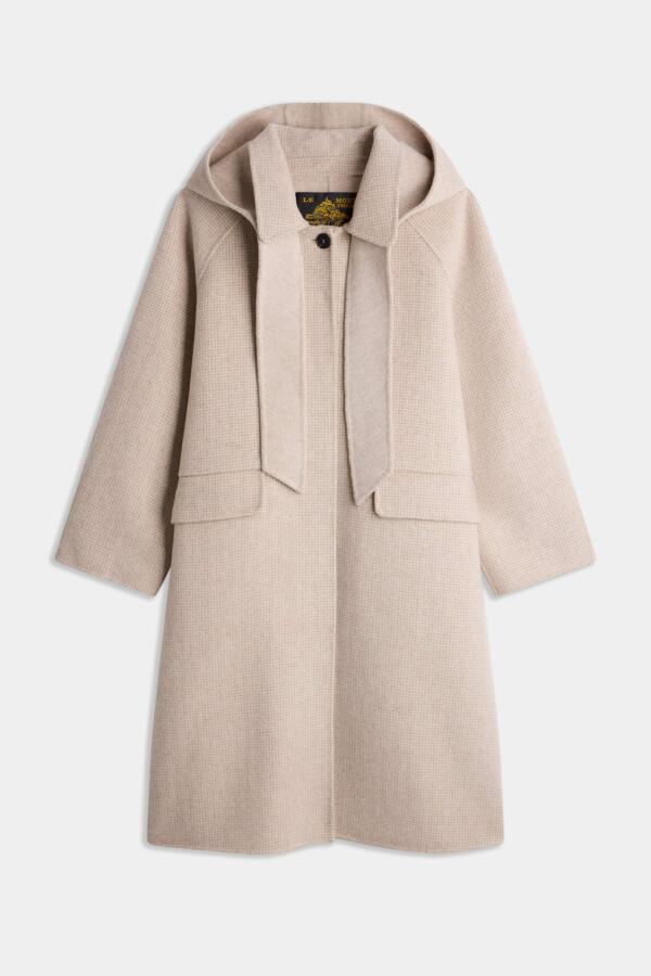 MONIKA – MANTEAU LONG À CAPUCHE