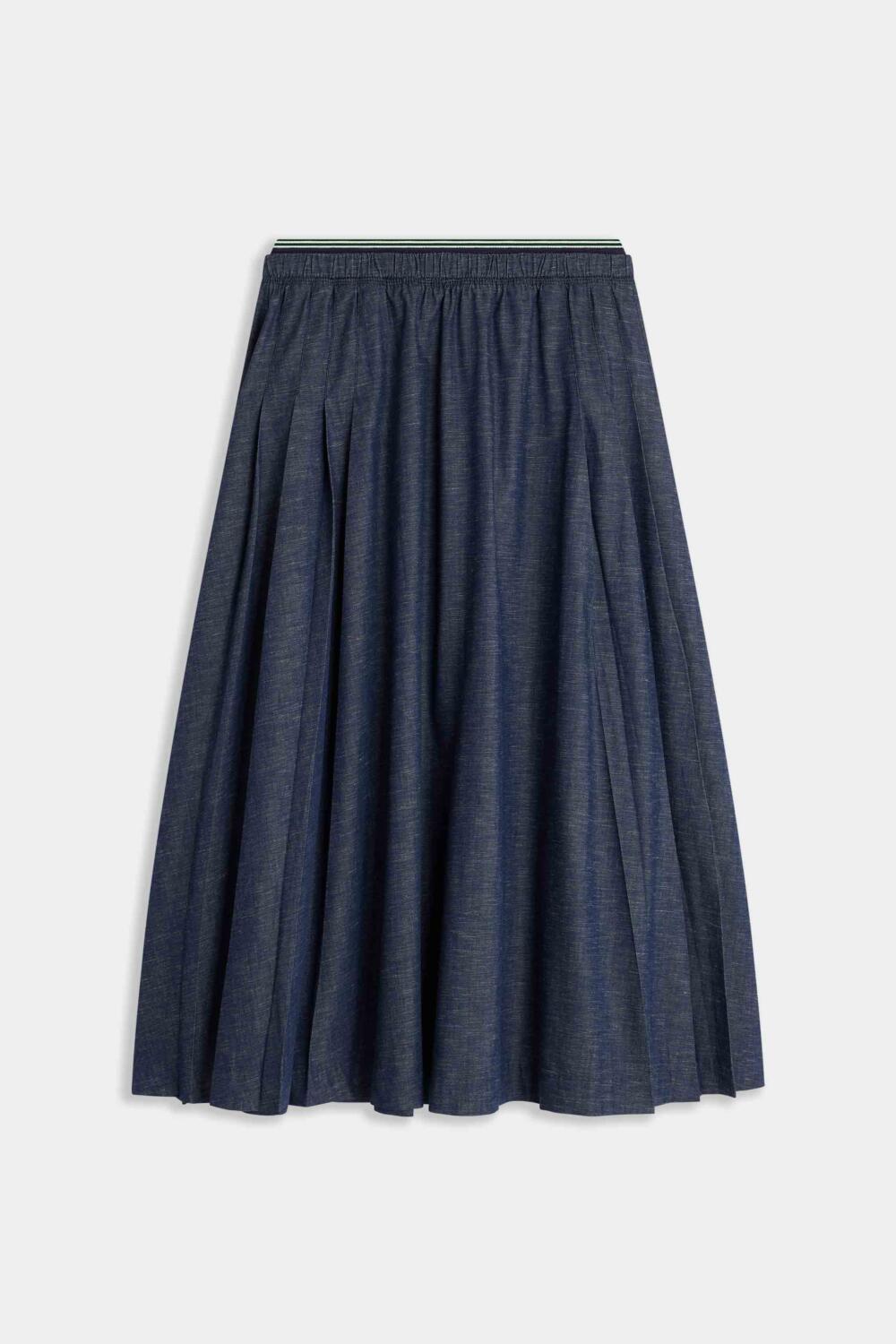 JONCY - PLEATED SKIRT - 42, DENIM
