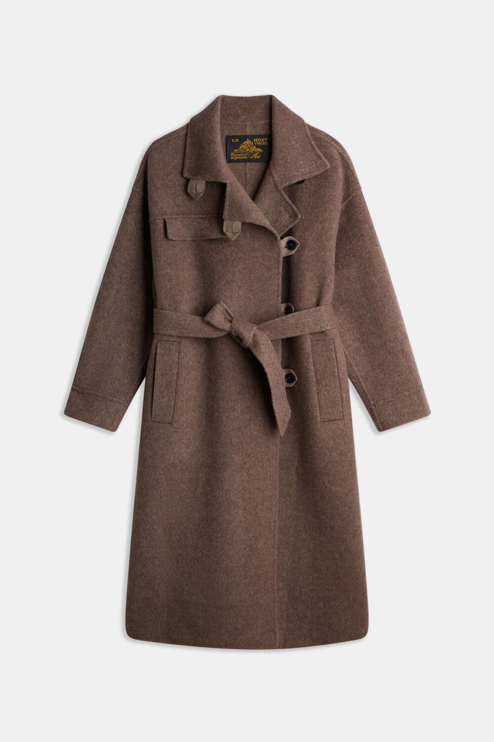MUNICK - MANTEAU LONG - 34, MARRON