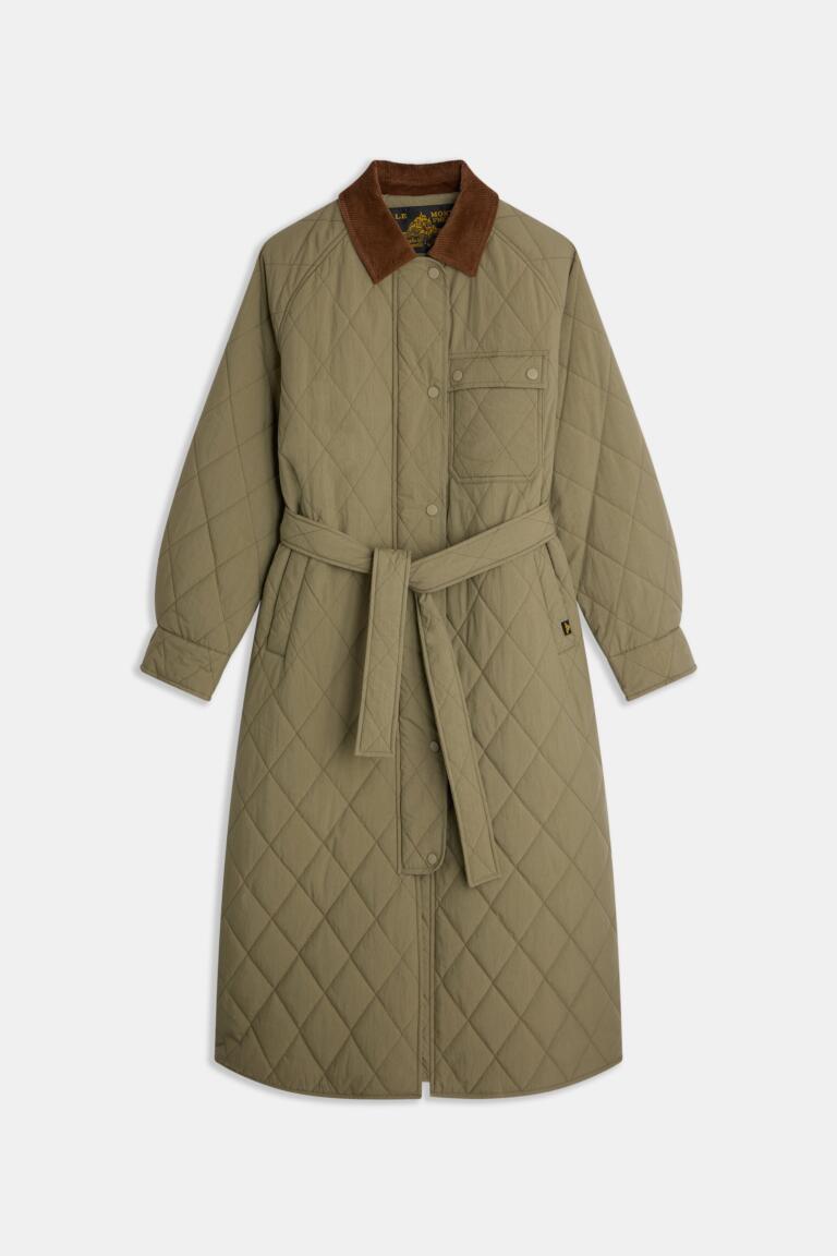 MOSKA - MANTEAU MATELASSÉ - KAKI, seconde vue