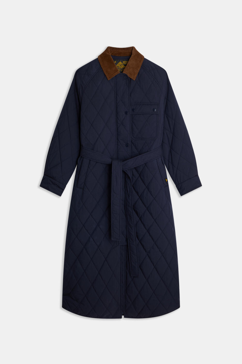 MOSKA - QUILTED COAT - XS, NAVY