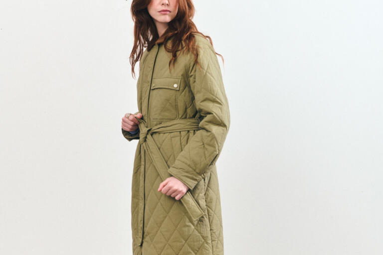 MOSKA - MANTEAU MATELASSÉ - KAKI, seconde vue