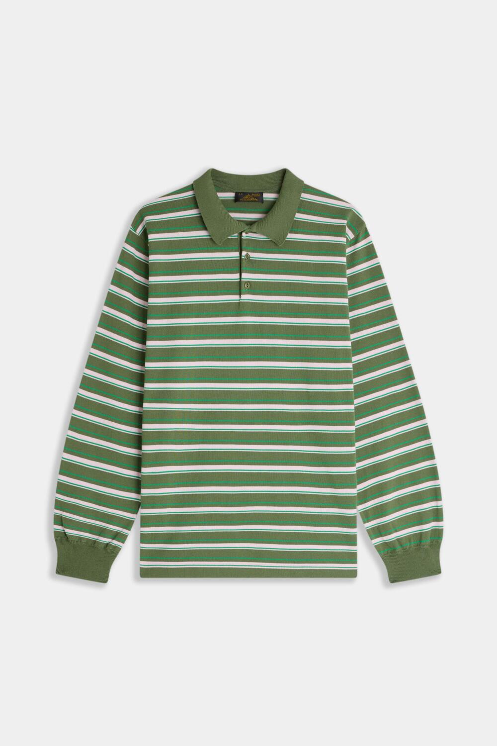 TELIM-STRIPED POLO - XS, KAKI