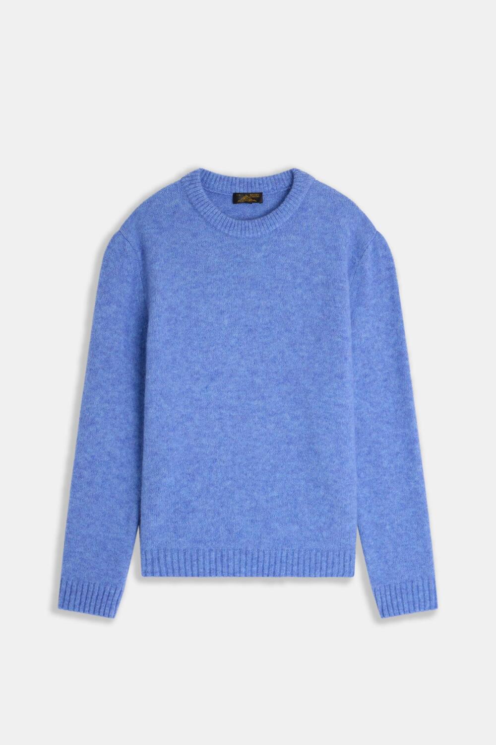 SABERO-ALPAGA WOOL SWEATER - M, BLEU