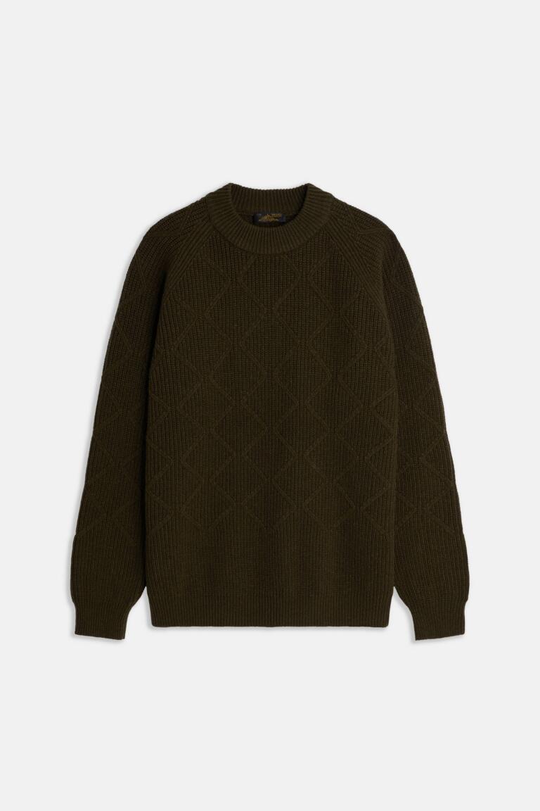 SECLIN - PULL EN MERINOS - KAKI, seconde vue