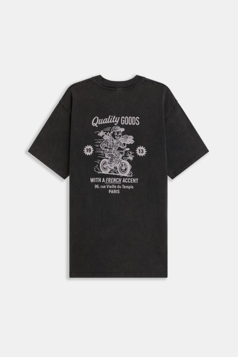 TITIEN-PRINTED T-SHIRT - BLACK, seconde vue