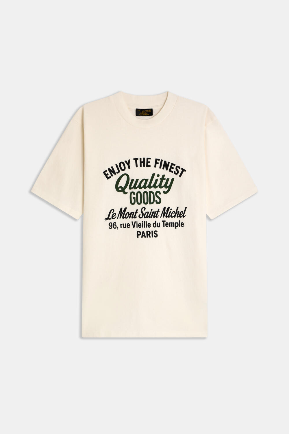 TISSAN - PRINTED T-SHIRT - XXL, BEIGE