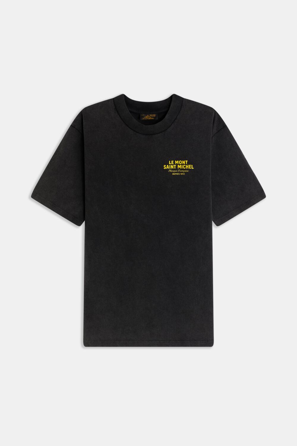 TITOINE - PRINTED T-SHIRT - XL, BLACK