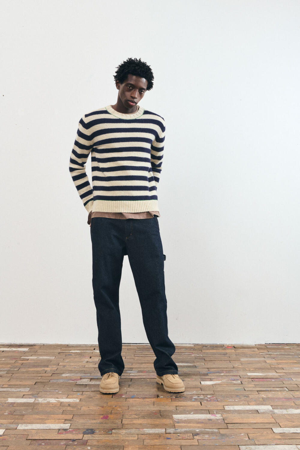 Pageas - Pantalon en denim style carpenter - XS, DENIM
