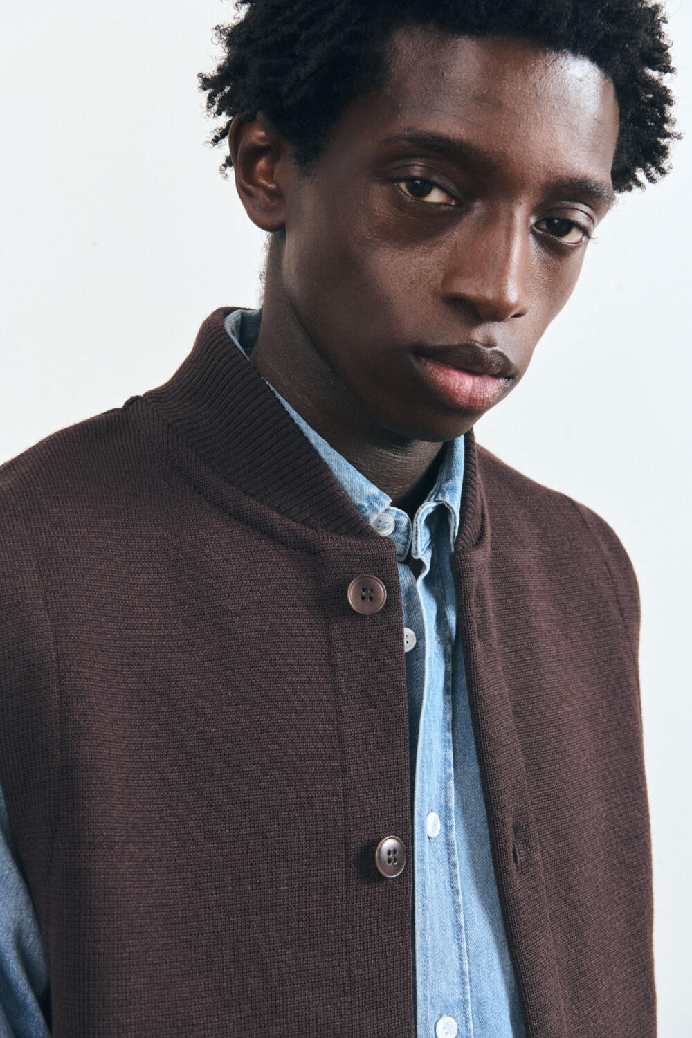 GARY - CARDIGAN SANS MANCHES - XL, GRIS