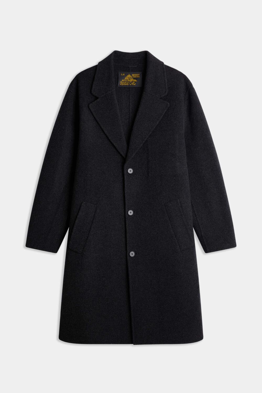 MANSO - MANTEAU EN LAINE - XS, ANTHRACITE