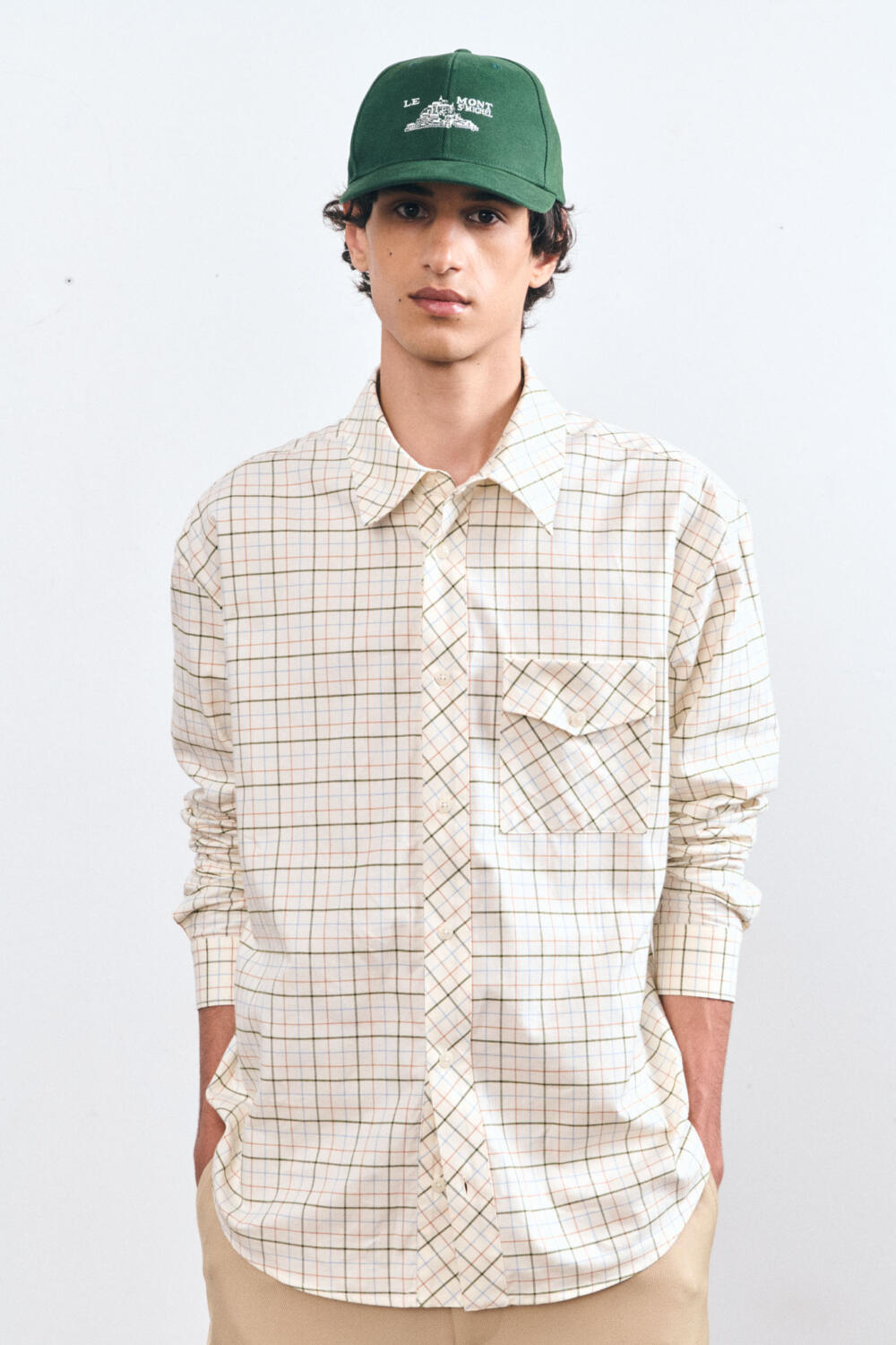 CORNIL - CHECKED OVERSHIRT - XS, OFFWHITE