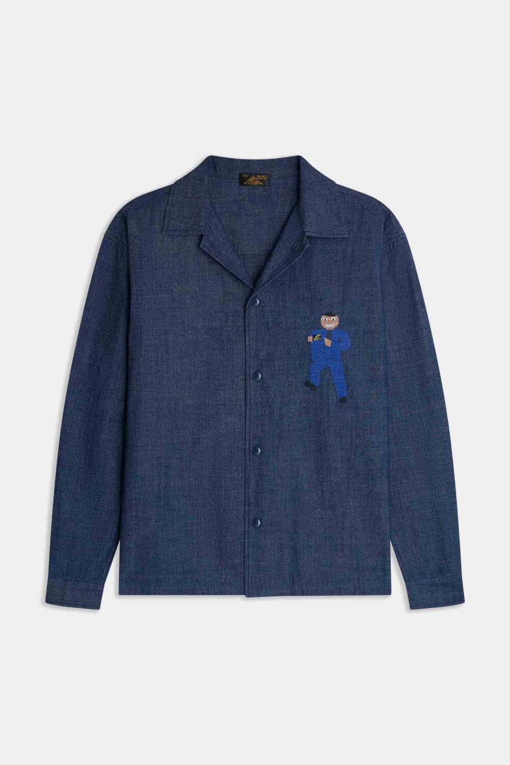 CAXIM - SURCHEMISE À BRODERIE - L, DENIM