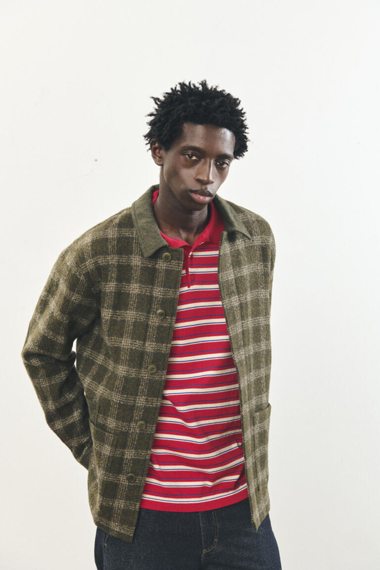 VALENAM-CHECK WORKWEAR JACKET - KAKI, seconde vue