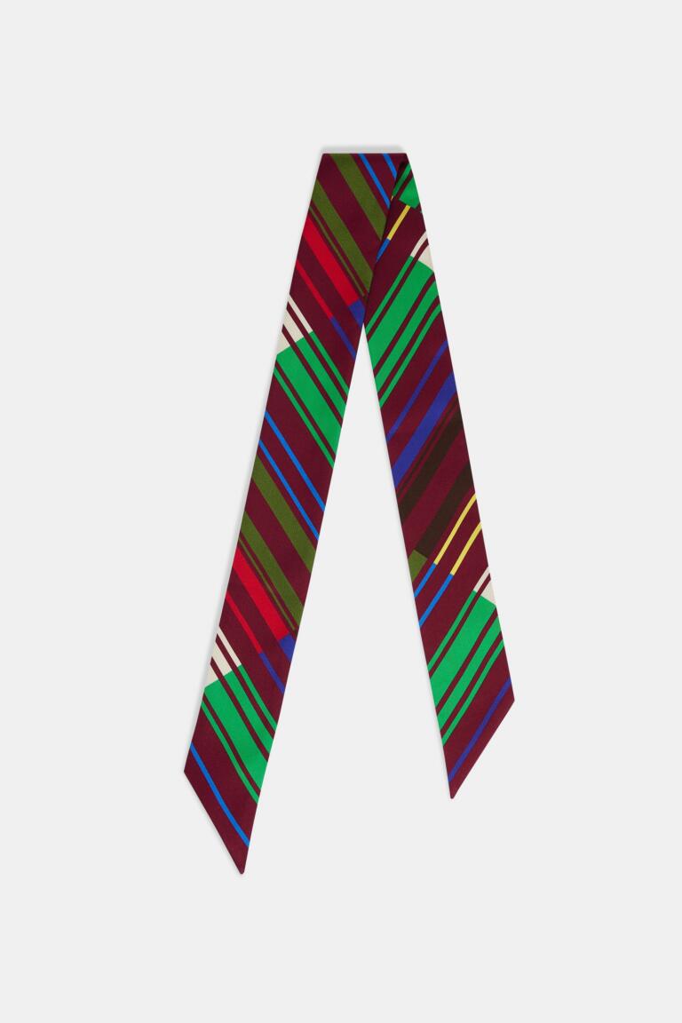 ADELAIDE - FOULARD EN SOIE - VERT