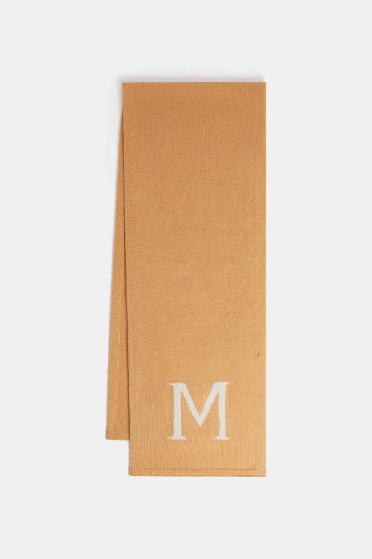 AMIEL-CASHMERE MERINOS SCARF - BEIGE
