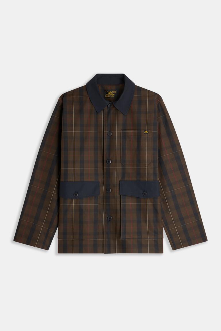 VERNEUL - CHECKED JACKET - BROWN, seconde vue