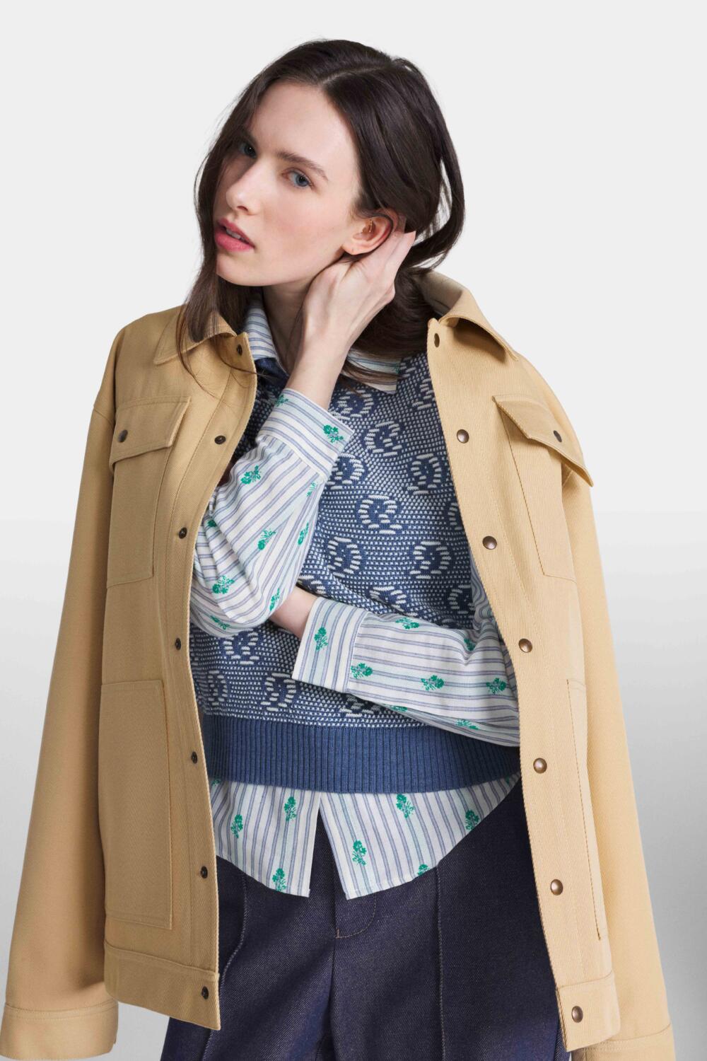 SERKAN - PULL SANS MANCHES - XS, INDIGO