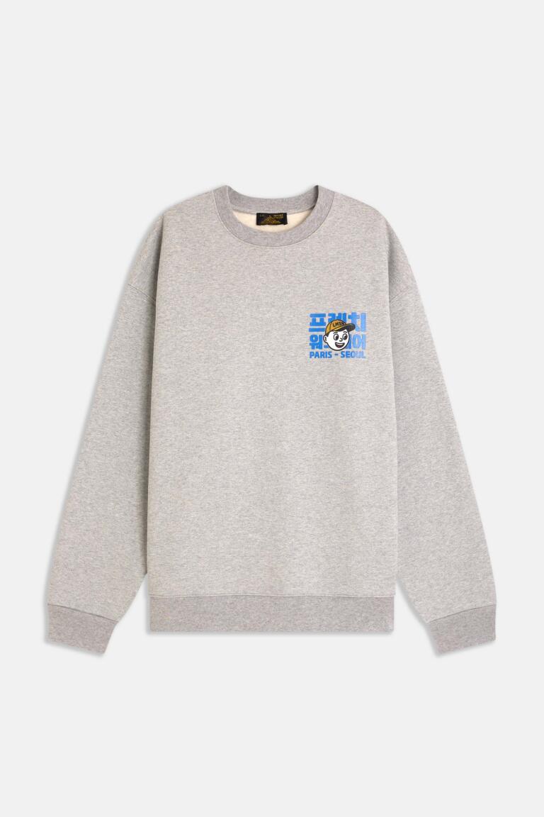 THAMAR - SWEATSHIRT IMPRIMÉ - GRIS, seconde vue