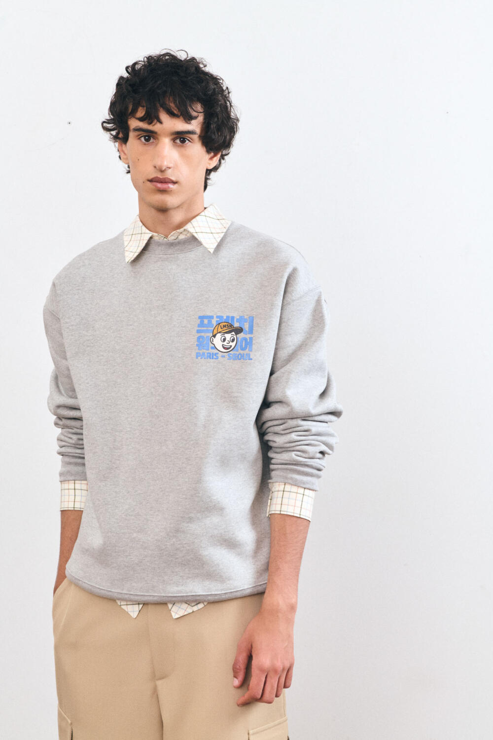 THAMAR - SWEATSHIRT IMPRIMÉ - XS, GRIS